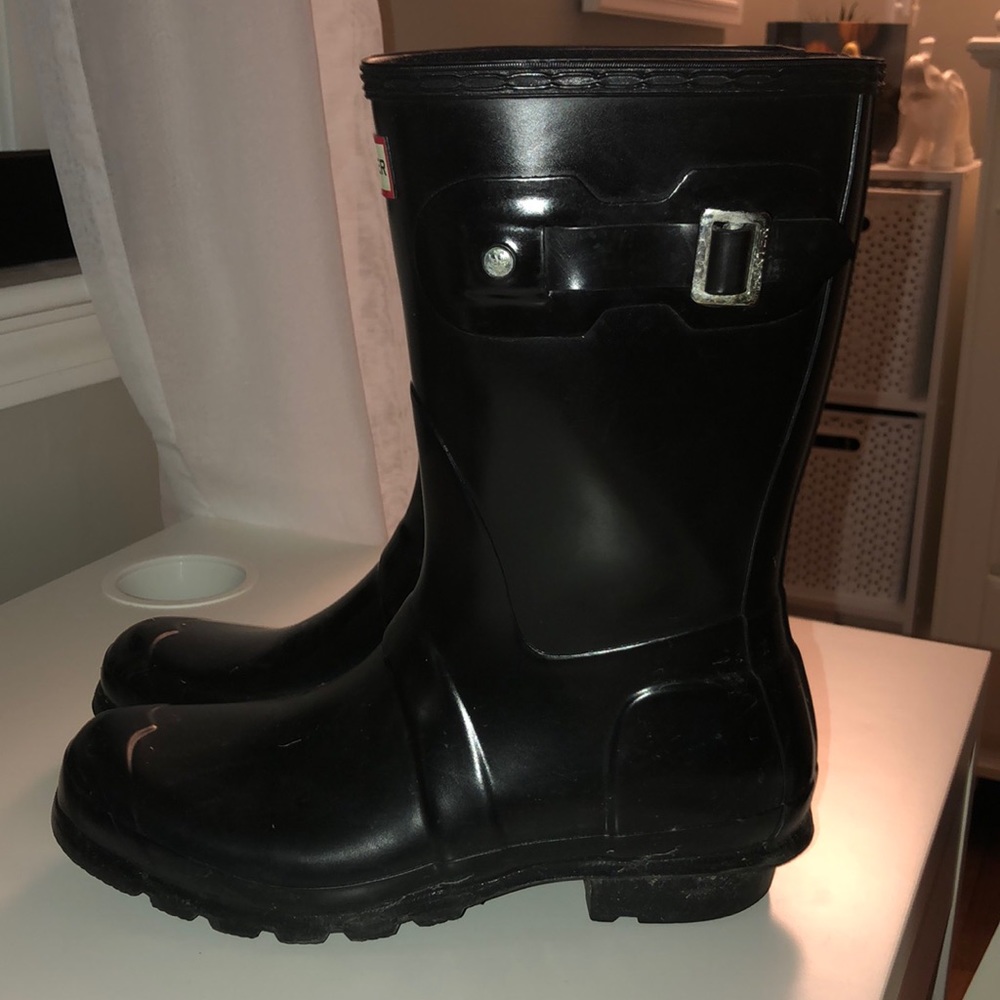 Women's Original Short Gloss Rain Boots: Black